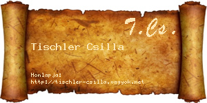 Tischler Csilla névjegykártya